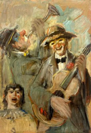 Art work by  Anonimo Musicisti  - oil table 
